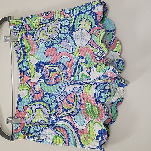 Lilly Pulitzer Coastal  Women's The Butter Cup Short Scallop Size 8 - Picture 5 of 16